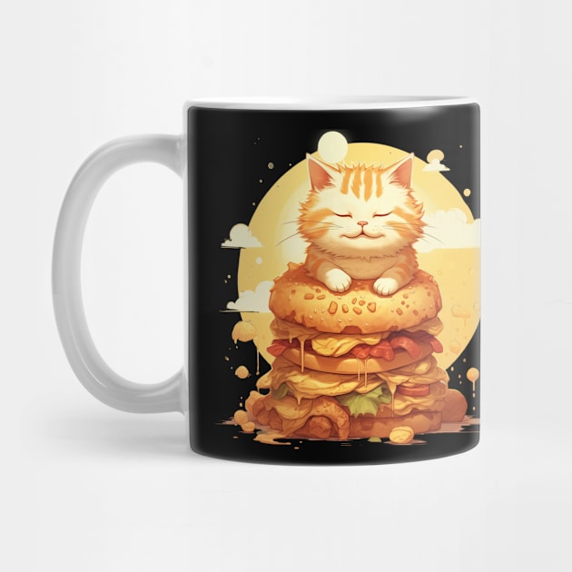 Awesome Burger Cat For Kitten Lover or Burger Lover by anubis1986